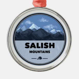 Salish Mountains Montana Camping Metal Ornament