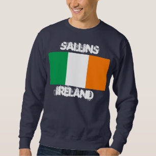 Sallins, Ireland with Irish flag Sweatshirt