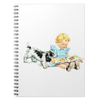 Sally and Spot 1950s Illustration Notebook