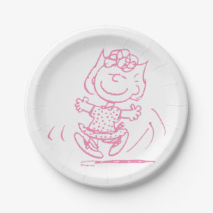 Sally Brown Dancing Paper Plate