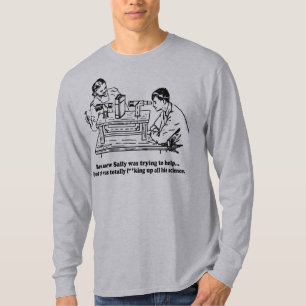 Sally Can't Science - edited T-Shirt