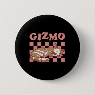 Sally Face Gizmo The Cat Chequered Nap Pattern 6 Cm Round Badge