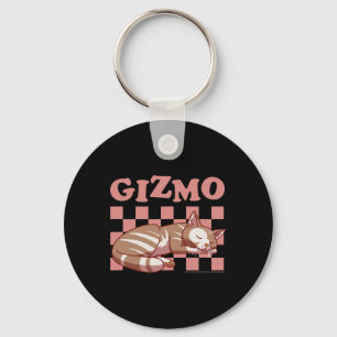 Sally Face Gizmo The Cat Chequered Nap Pattern Key Ring