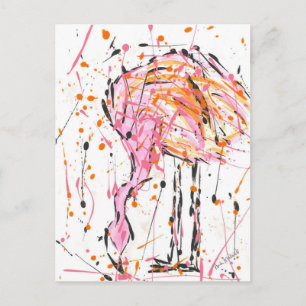 Sally Flamingo Postcard
