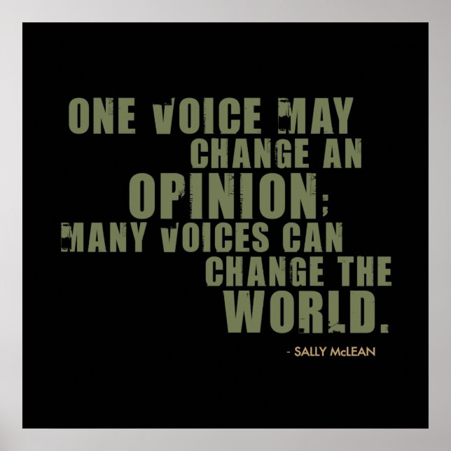 Sally McLean Quote Poster (Front)