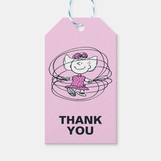 Sally Playing Jump Rope Gift Tags (Front)