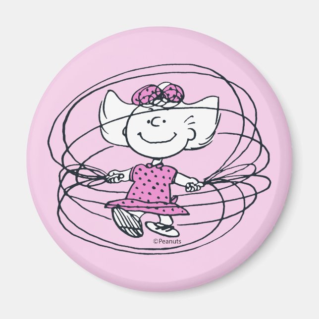 Sally Playing Jump Rope Magnet (Front)