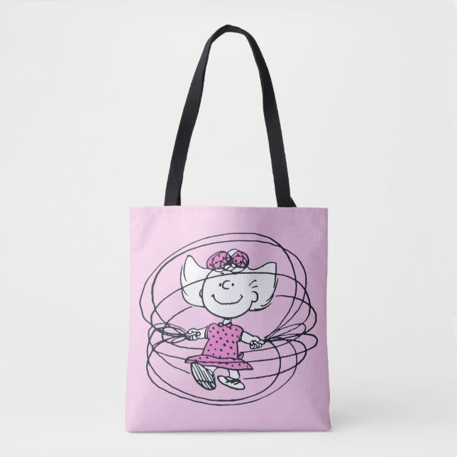 Sally Playing Jump Rope Tote Bag (Front)
