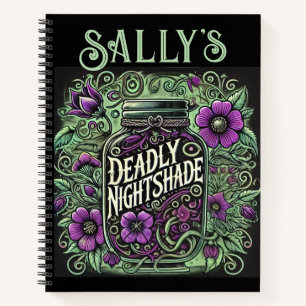Sally’s Deadly Nightshade Journal - Gothic Floral 