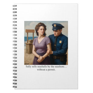Sally sells seashells by the seashore notebook
