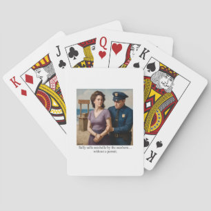 Sally sells seashells by the seashore playing cards