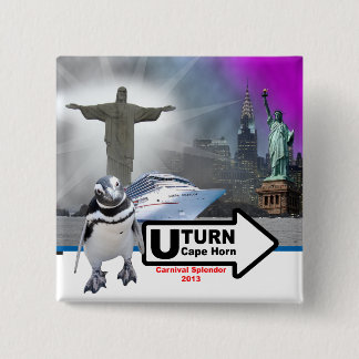 Sally The Penguin Square Rounding the Horn Pin