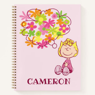 Sally Thinking of Flowers Notebook