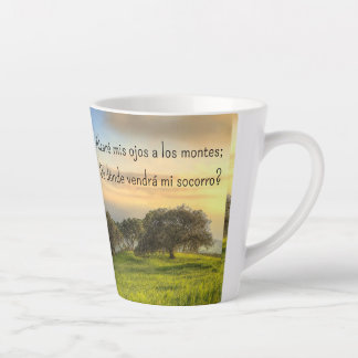 Salmo 121:1-2 * Taza * Alzare mis ojos Latte Mug