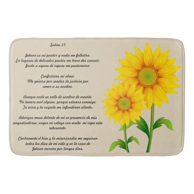 Salmo 23 bath mat (Front)