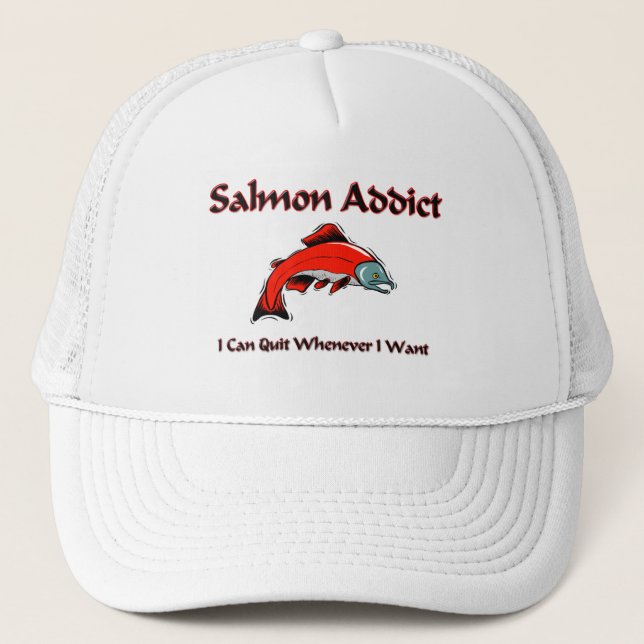 Salmon Addict Trucker Hat (Front)