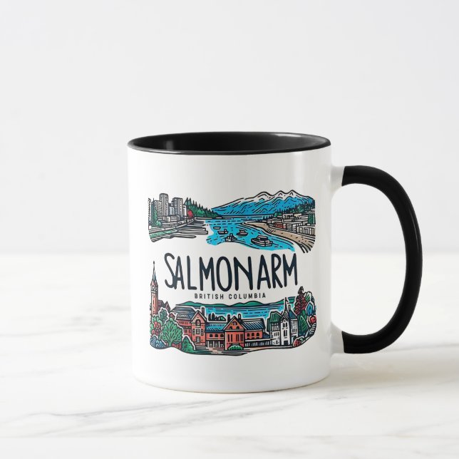 Salmon Arm BC Canada  Mug (Right)