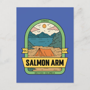 Salmon Arm British Columbia Canada Souvenir  Postcard
