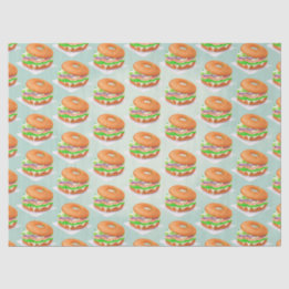 Salmon Bagels Tissue Paper
