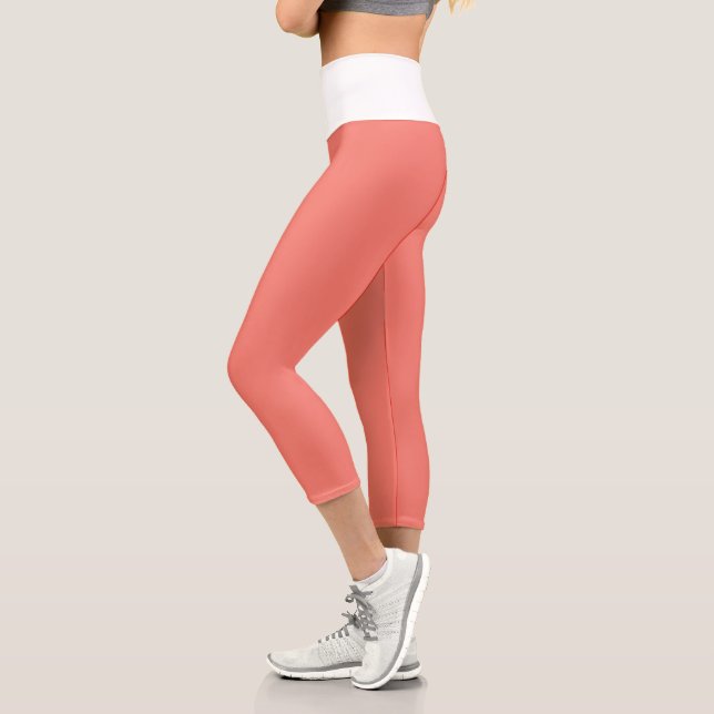 Salmon Capri Leggings (Left)