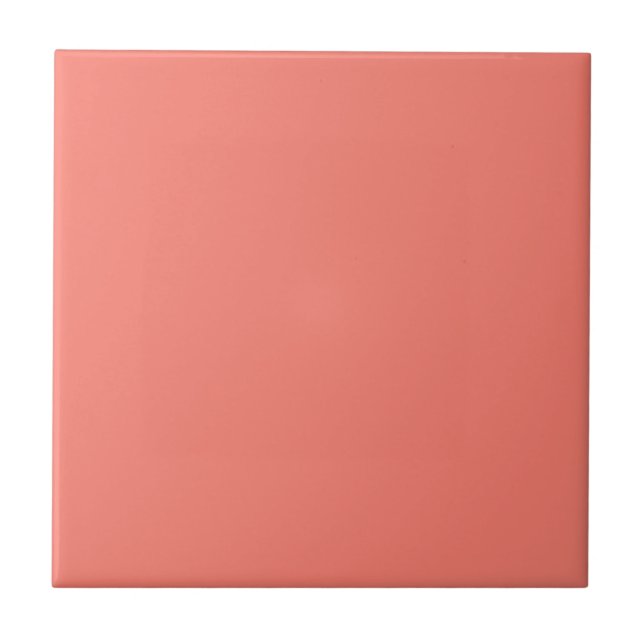 Salmon Ceramic Tile (Front)