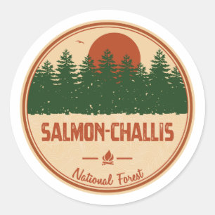 Salmon–Challis National Forest Classic Round Sticker
