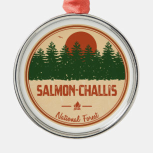 Salmon–Challis National Forest Metal Ornament