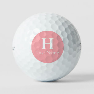Salmon Circle Personalised Golf Ball (3) HAMbWG