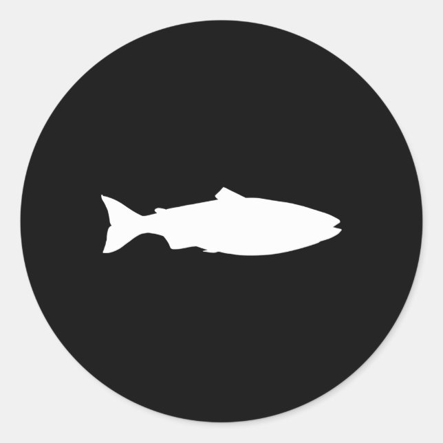 Salmon Classic Round Sticker (Front)