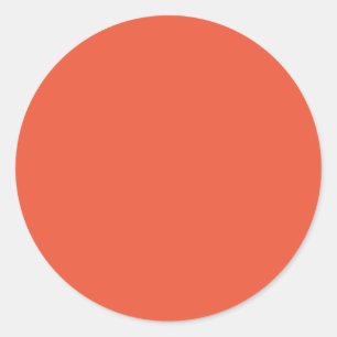 Salmon Classic Round Sticker