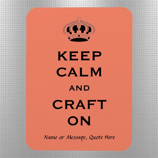 Salmon Colour Craft Quote 3x4-in Flexible Magnet (Creator Uploaded)