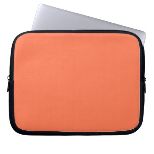 Salmon Coral Color Accent Ready to Customize Laptop Sleeve