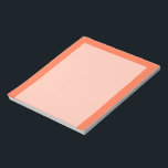 Salmon Coral Colour Decor Ready to Customise Notepad<br><div class="desc">This custom stylish product in salmon coral pink colour decor  for yourself or as a gift sure to make an impression in all occasions. Click on the "Customise it!" button to reveal tools to customise this product if you wish using a text editor and an image loader. 
 

Introducing</div>