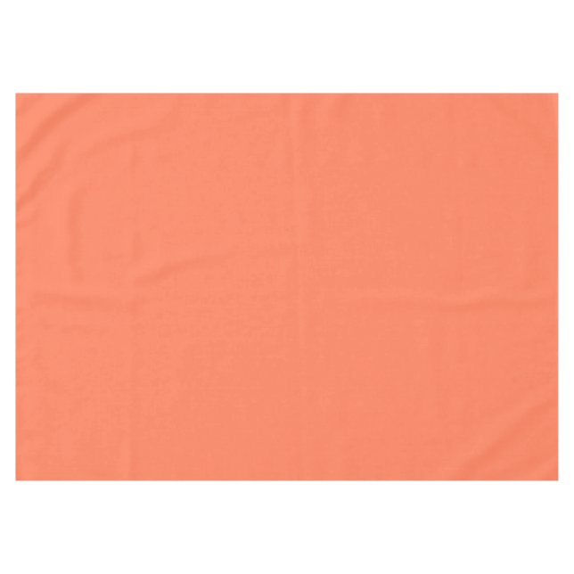 Salmon Coral Colour Decor Tablecloth (Front (Horizontal))
