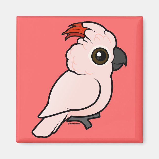 Salmon-crested Cockatoo Magnet (Front)