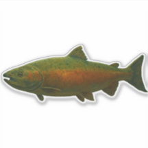 Salmon Cut-out Sticker