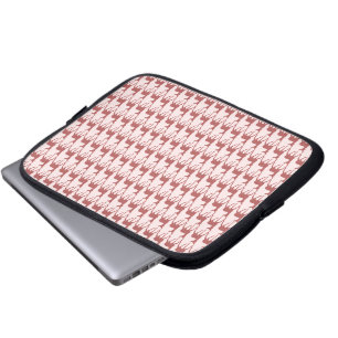 Salmon Deer Pattern Background Laptop Sleeve