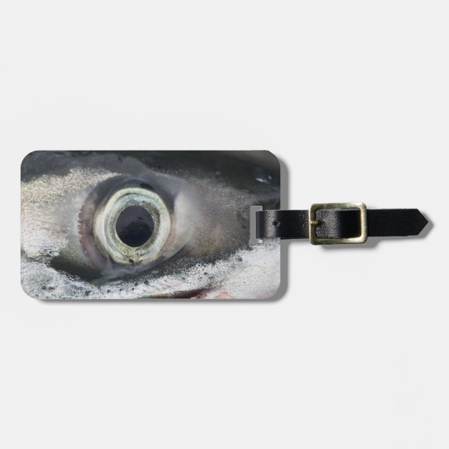 Salmon Eye Luggage Tag (Front Horizontal)