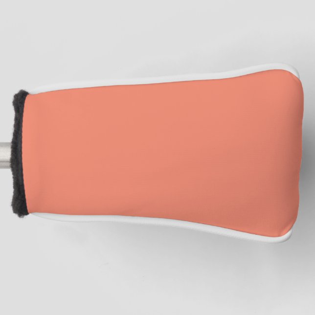 Salmon #F38367, Pink Daisy Golf Head Cover (Front)