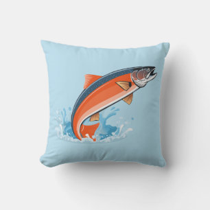 Salmon fish cushion