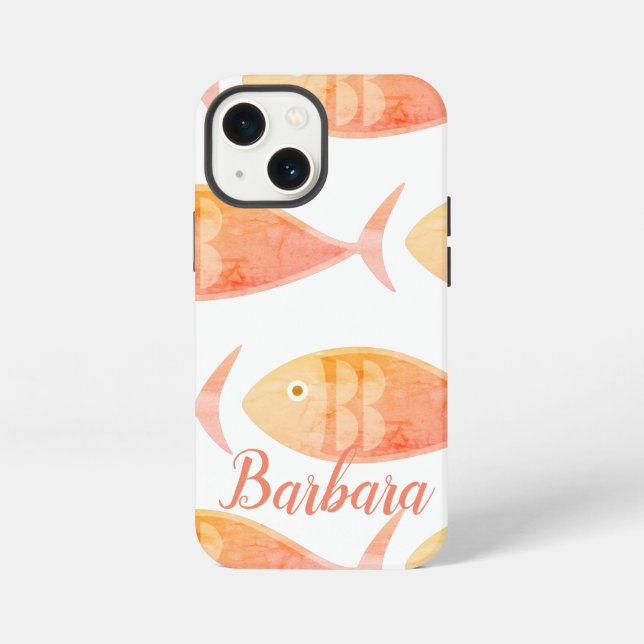 Salmon Fish Group  iPhone Case (Back)