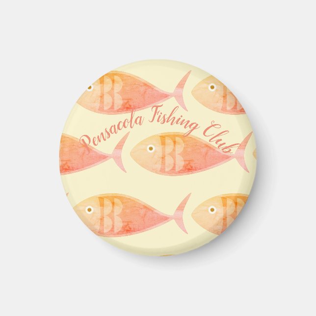 Salmon Fish Group Magnet (Front)