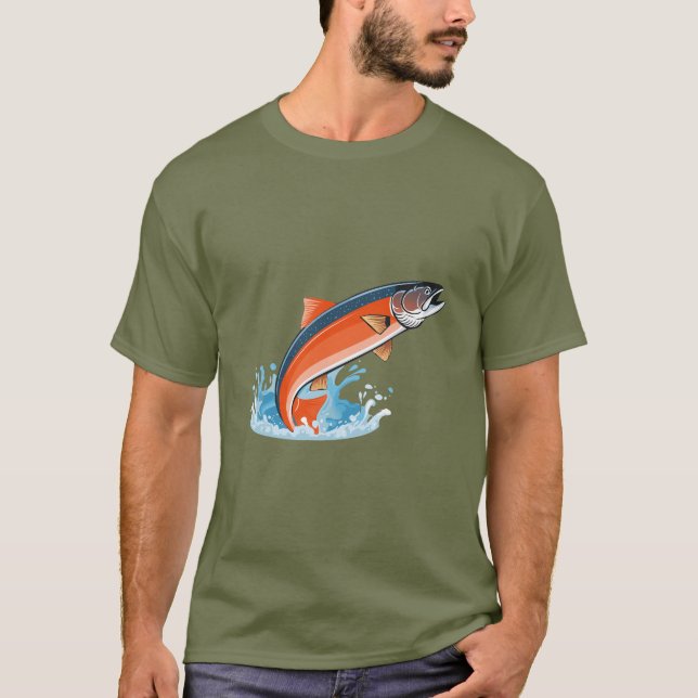 Salmon fish T-Shirt (Front)