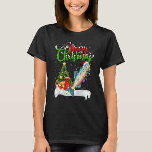 Salmon Fish   Xmas Decorations Santa Salmon Christ T-Shirt