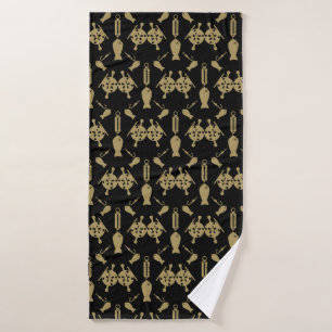 Salmon Fishing Alaska Bath Towel