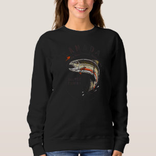 Salmon Fishing Around The World Canada Sweatshirt