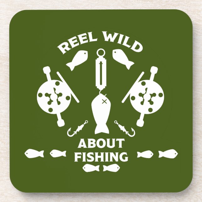 Salmon fishing Canada Coaster (Front)