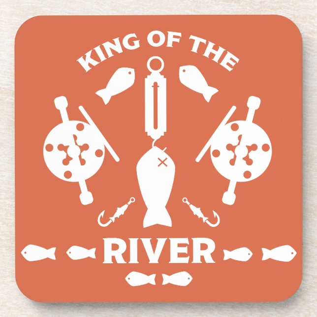 Salmon fishing Canada Coaster (Front)