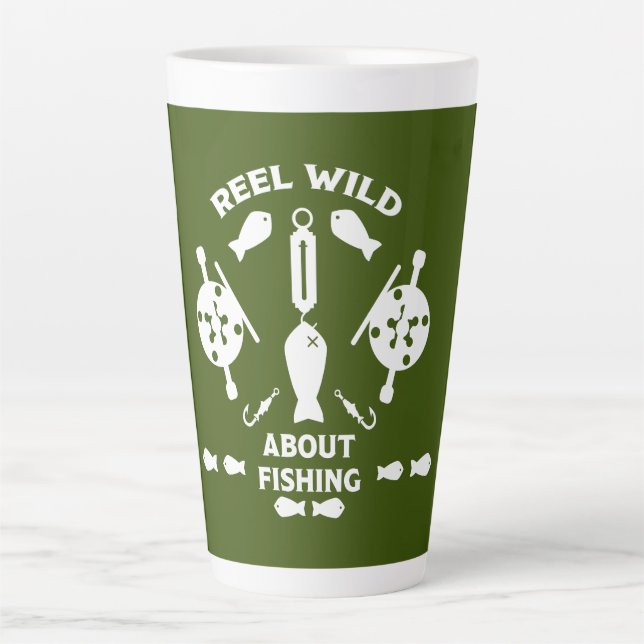 Salmon fishing Canada Latte Mug (Front)