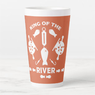 Salmon fishing Canada Latte Mug